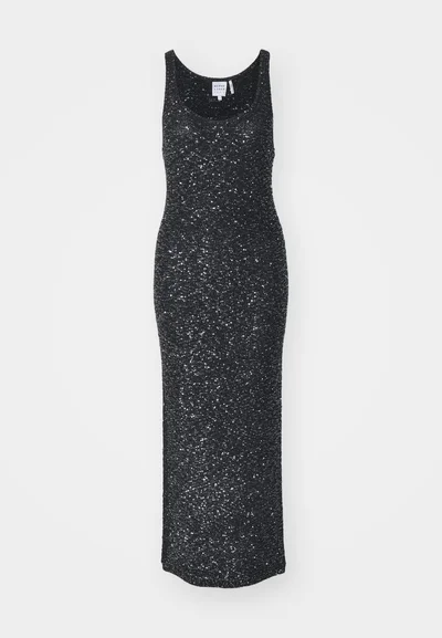 HERVÉ LÉGER THE MADELINE GOWN  - JUMPER DRESS - BLACK