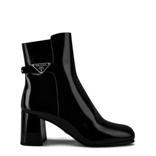 PRADA TRONCHETTI ANKLE BOOTS