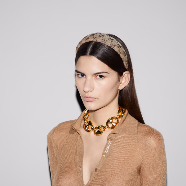 GUCCI ORIGINAL GG CANVAS HAIRBAND